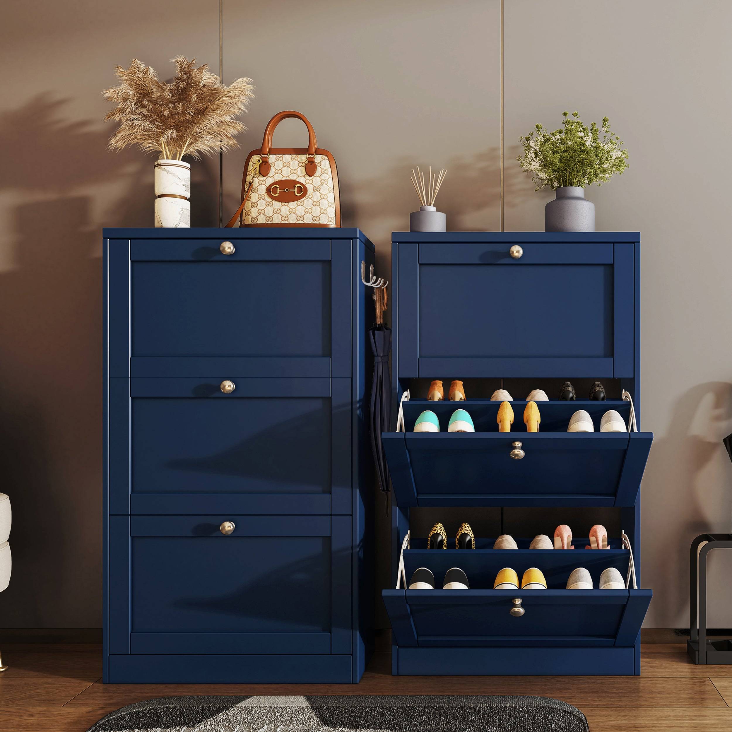 Meuble à chaussures Shaker pour entrée | Unité de rangement à chaussures moderne