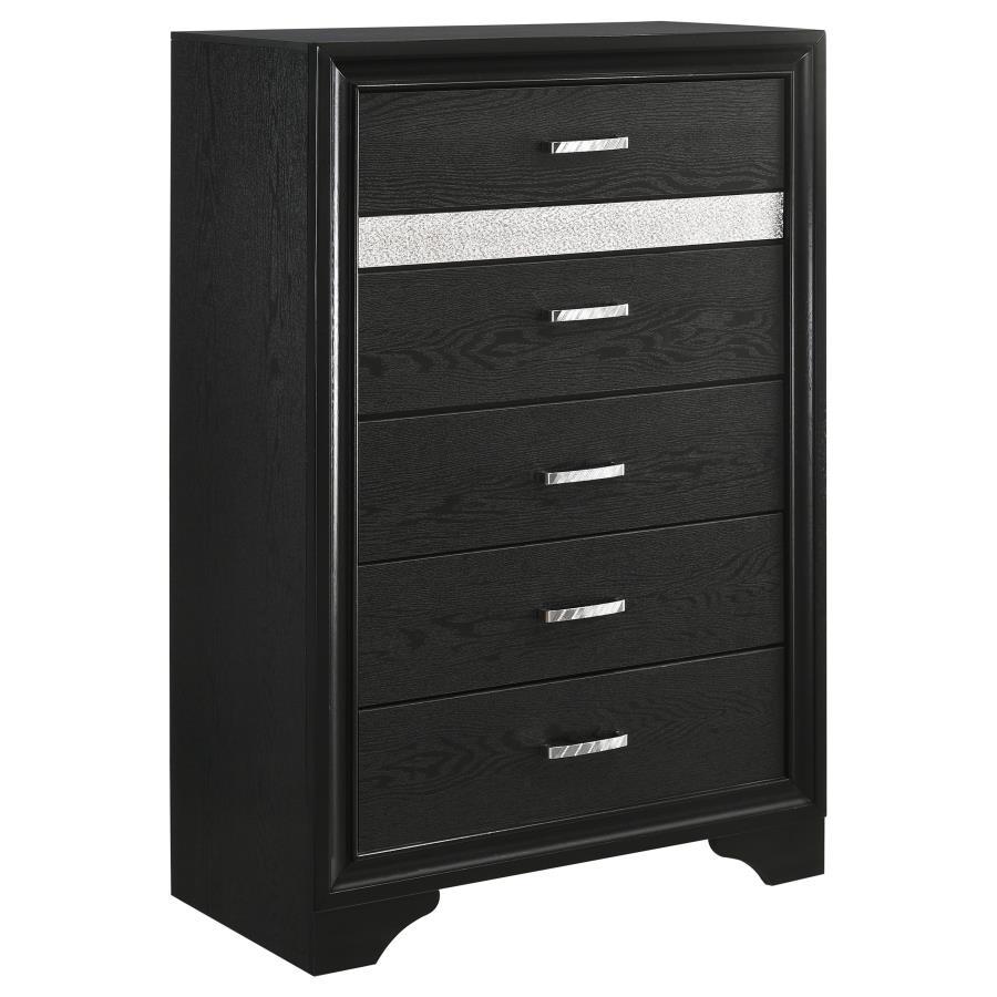 Miranda - Commode de chambre à 5 tiroirs