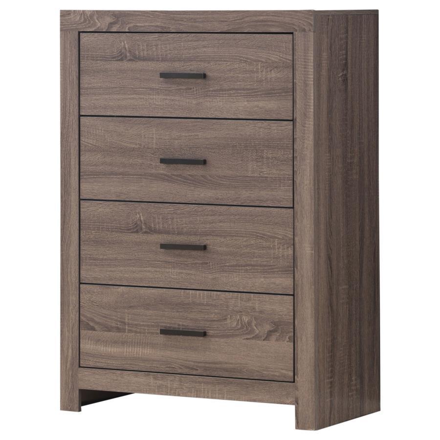 Brantford - Commode de chambre à 4 tiroirs
