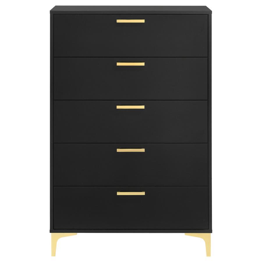 Kendall - Commode de chambre à 5 tiroirs