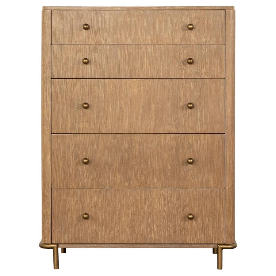 Arini - Commode de chambre à 5 tiroirs