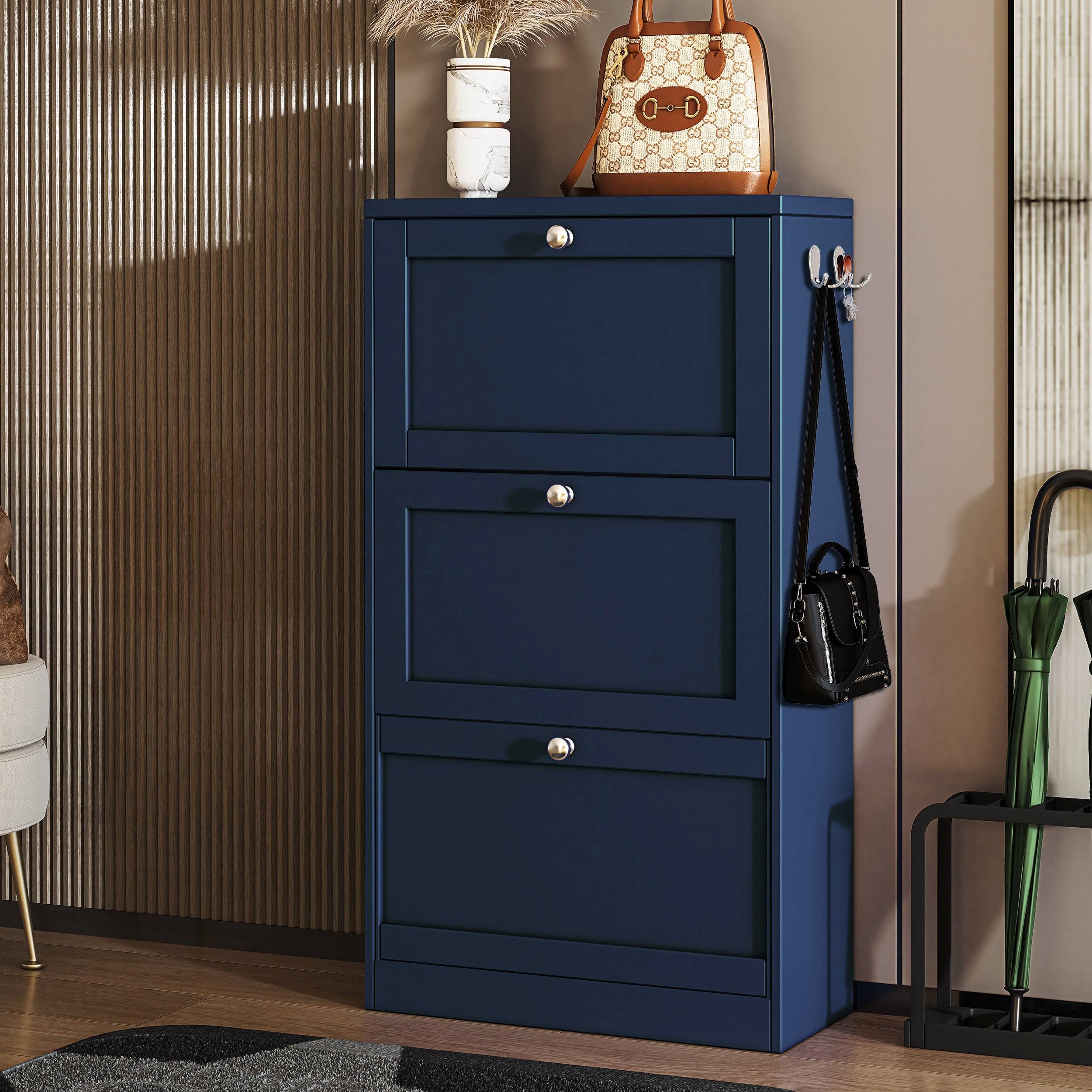 Meuble à chaussures Shaker pour entrée | Unité de rangement à chaussures moderne