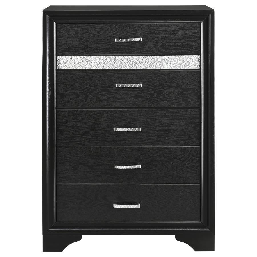 Miranda - Commode de chambre à 5 tiroirs