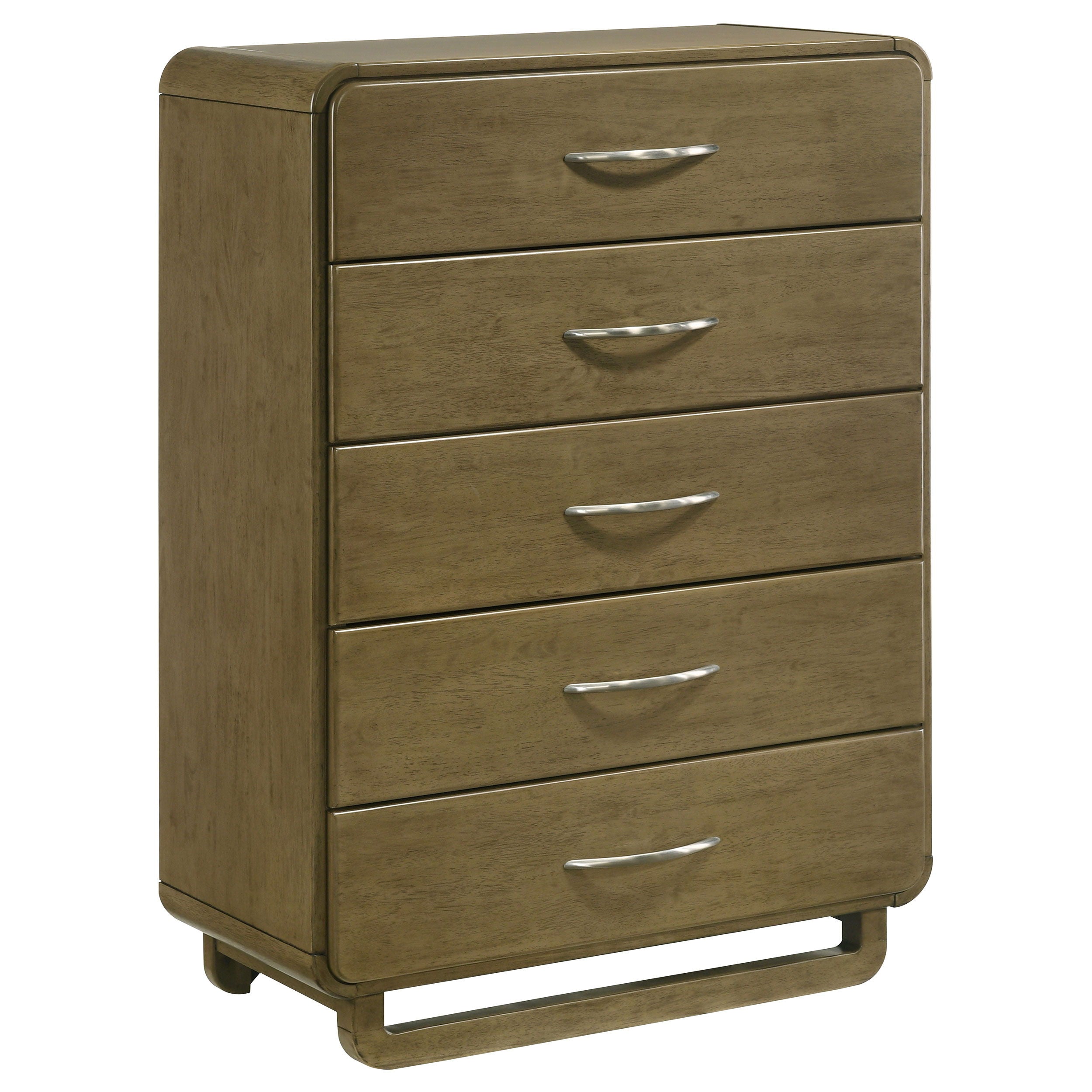 Amsbury - Commode 5 tiroirs - Noix de muscade