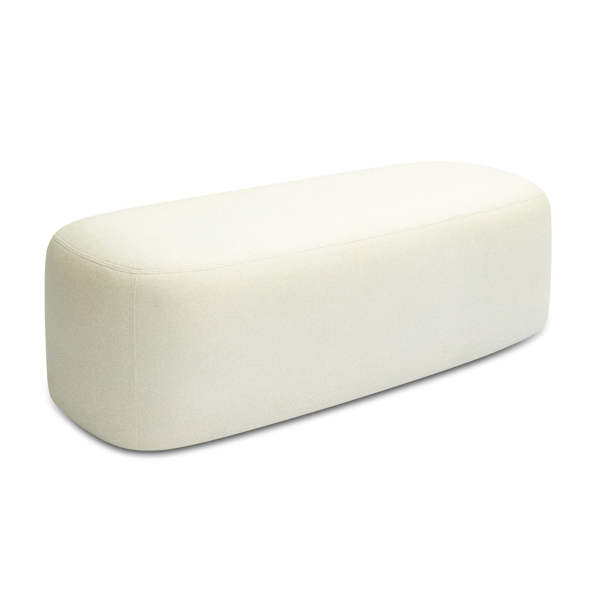 Graceland - Banc en imitation mohair - Crème