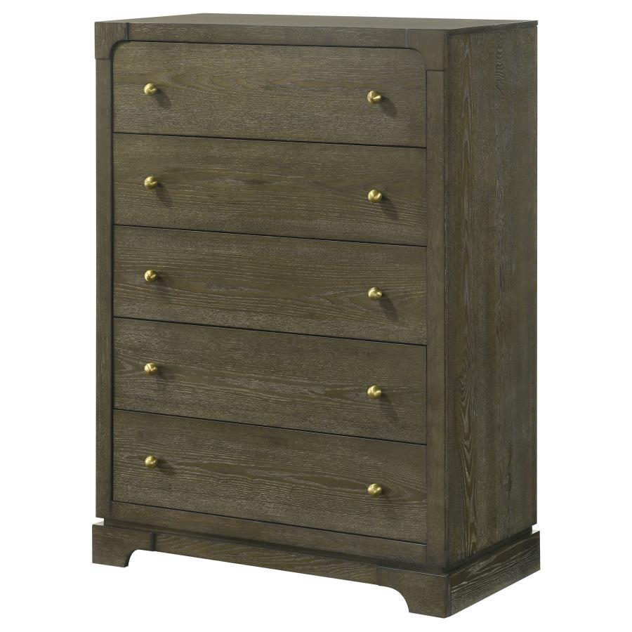 Gran Park - Commode 5 tiroirs - Cacao foncé