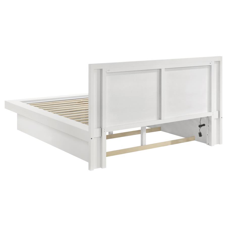 Jessica - Lit à panneaux LED en bois
