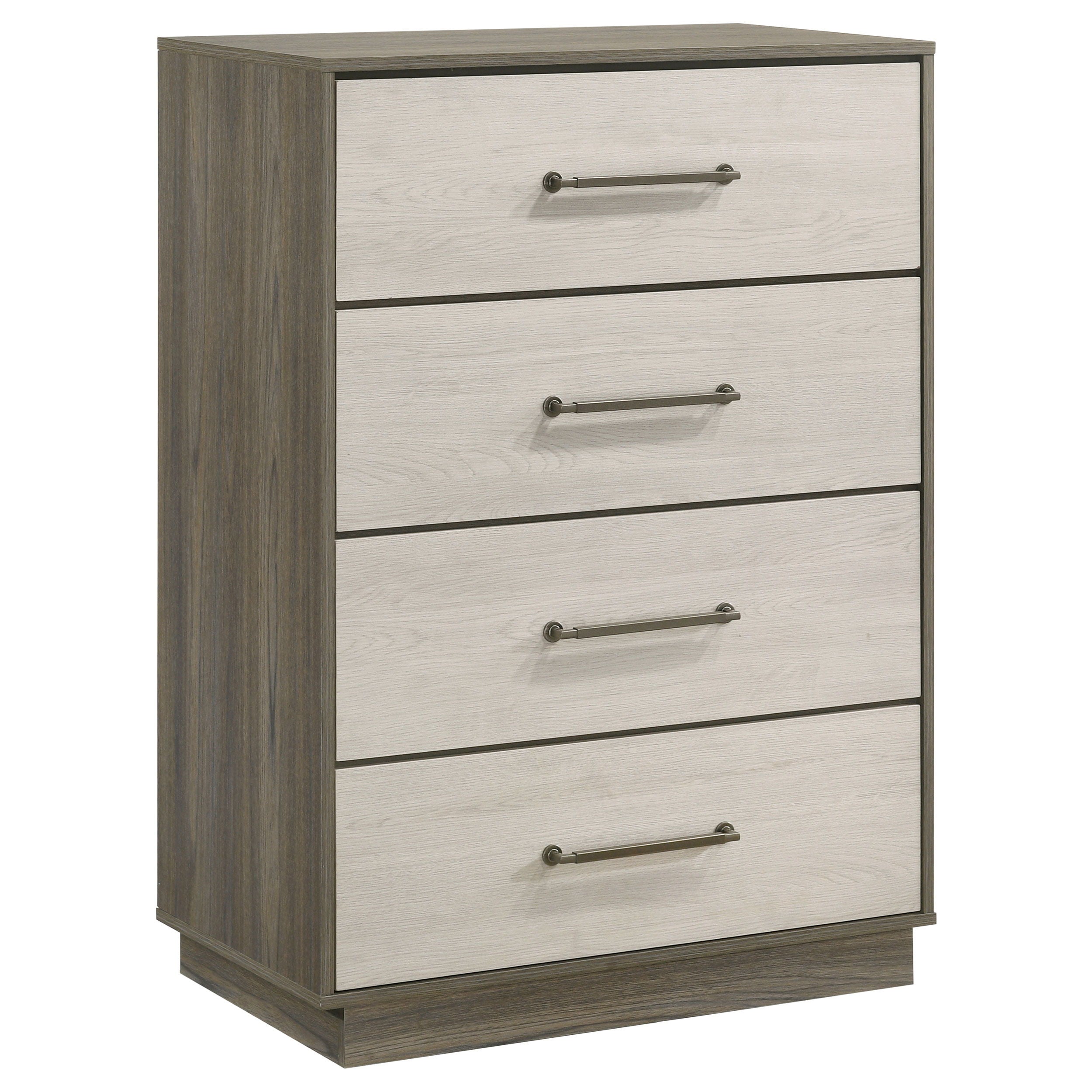 Fenwick - Commode 4 tiroirs - Chêne gris