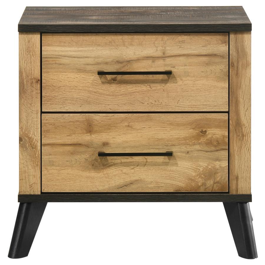 Kaywood - Table de chevet 2 tiroirs - Pin naturel