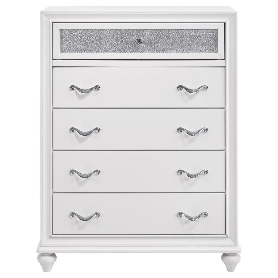 Barzini - Commode de chambre à 5 tiroirs