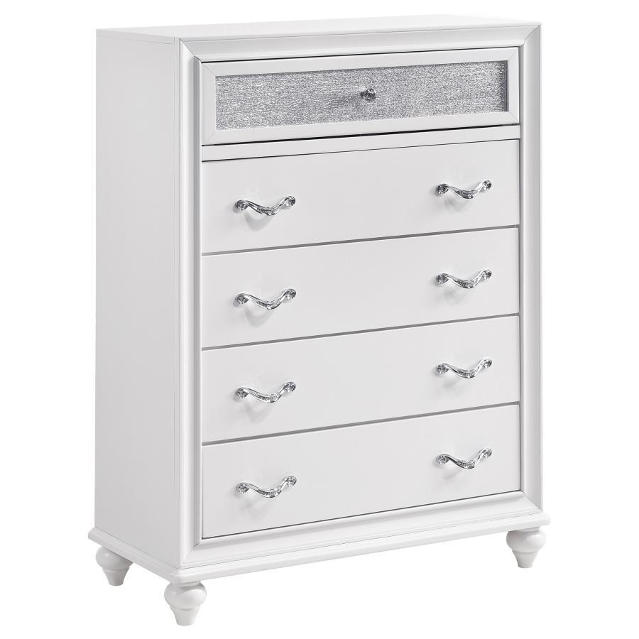 Barzini - Commode de chambre à 5 tiroirs