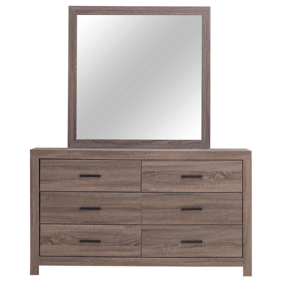 Brantford - Commode à 6 tiroirs avec miroir