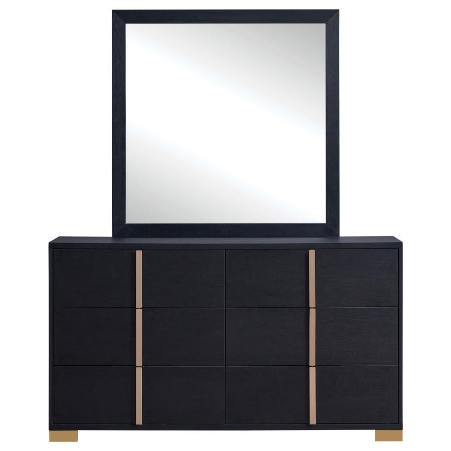 Marceline - Commode 6 tiroirs avec miroir