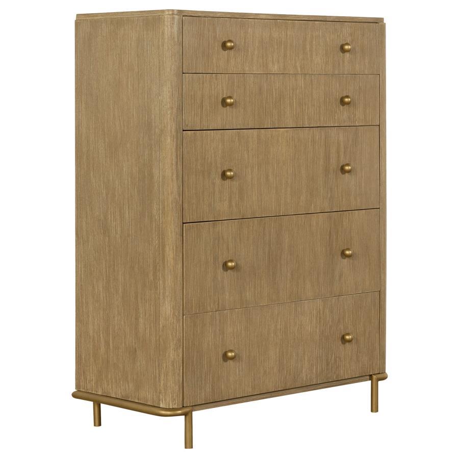Arini - Commode de chambre à 5 tiroirs