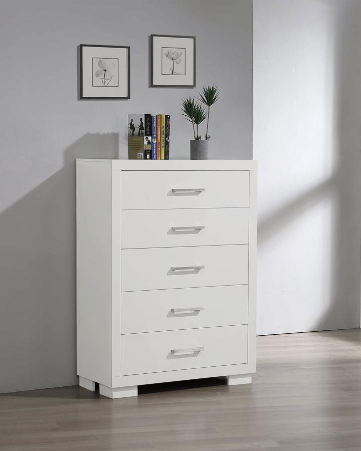 Jessica - Commode de chambre à 5 tiroirs
