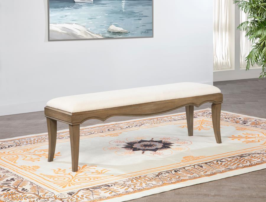 Revello - Banc rembourré - Mangue lavé
