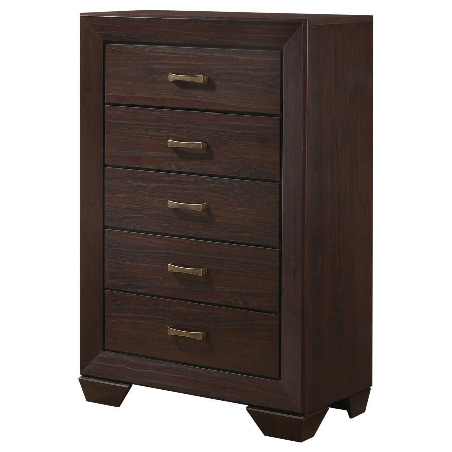 Kauffman - Commode de chambre à 5 tiroirs
