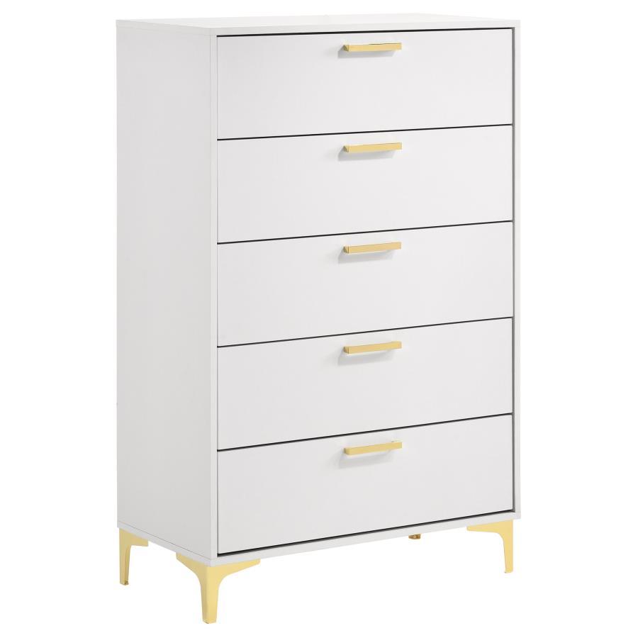 Kendall - Commode de chambre à 5 tiroirs