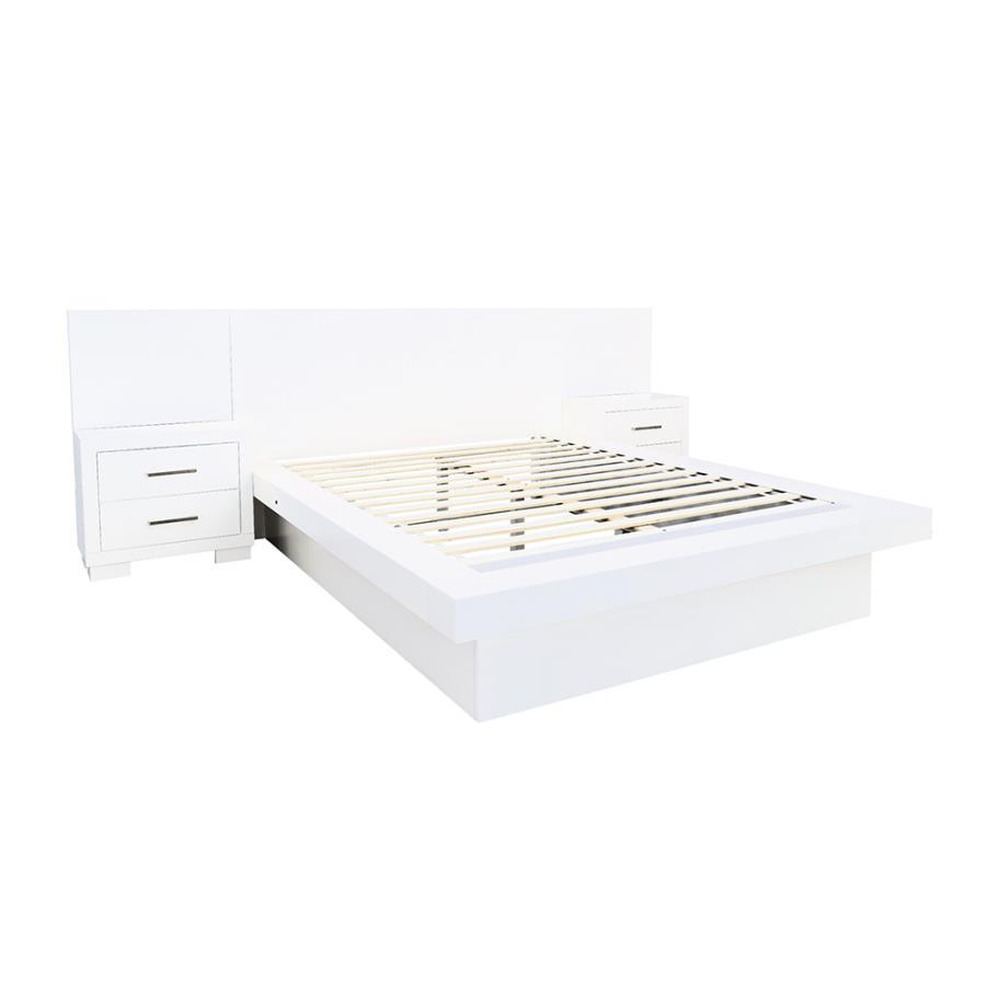 Jessica - Lit à panneaux LED en bois