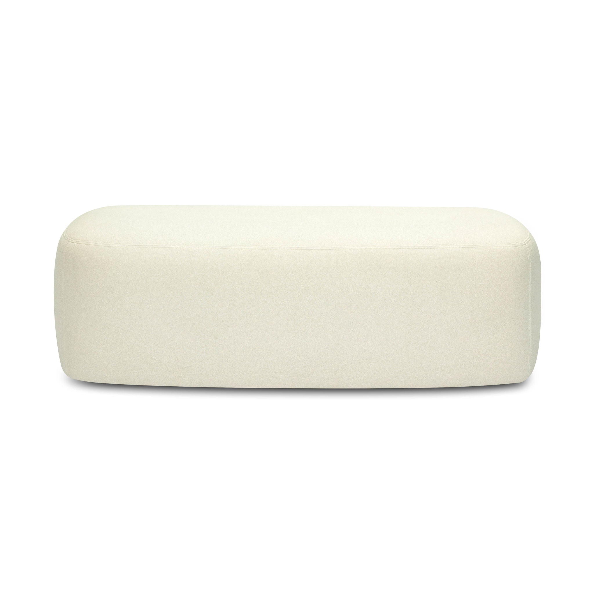 Graceland - Banc en imitation mohair - Crème