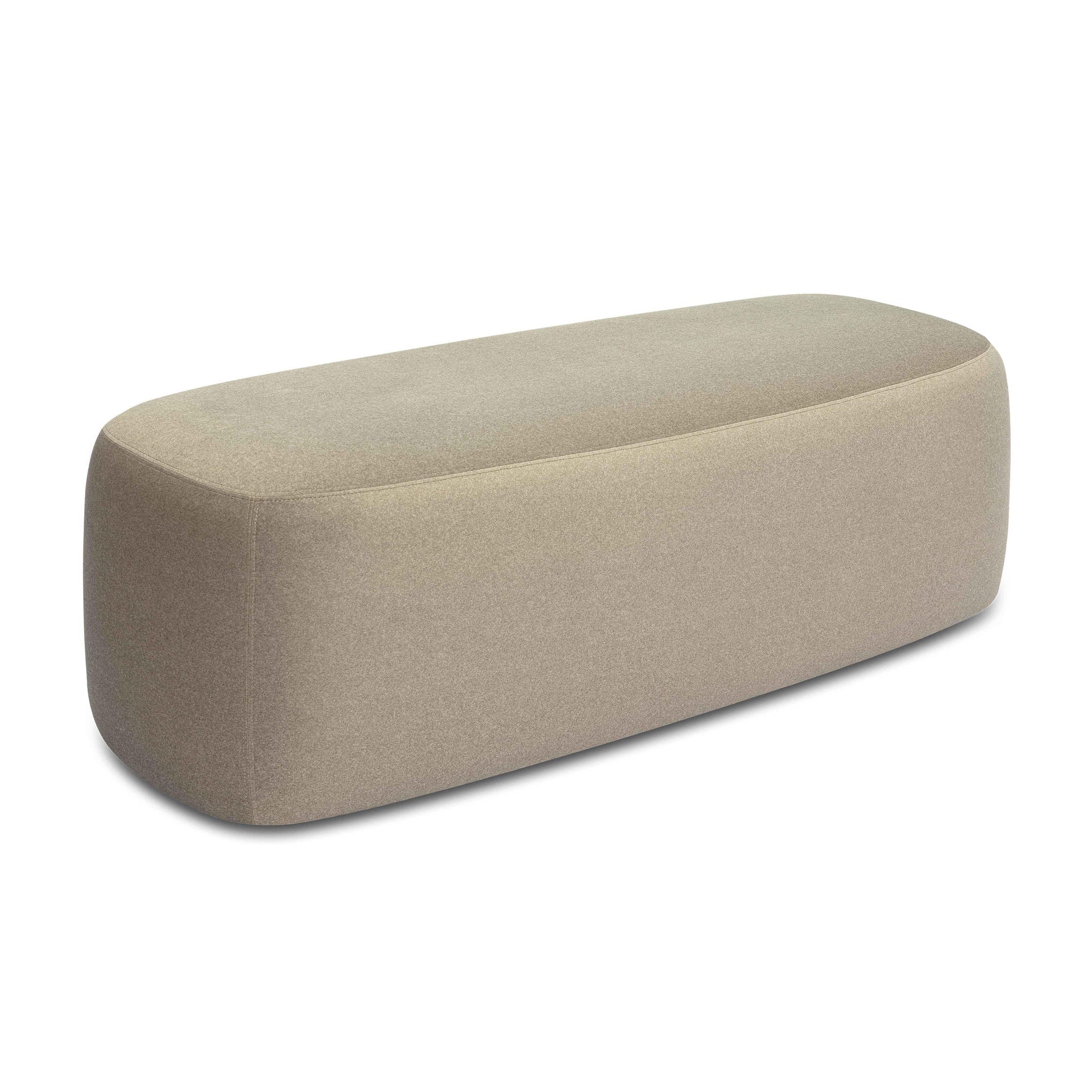Graceland - Banc en imitation mohair - Taupe
