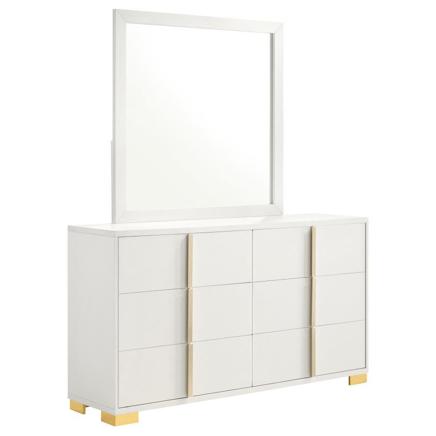 Marceline - Commode 6 tiroirs avec miroir