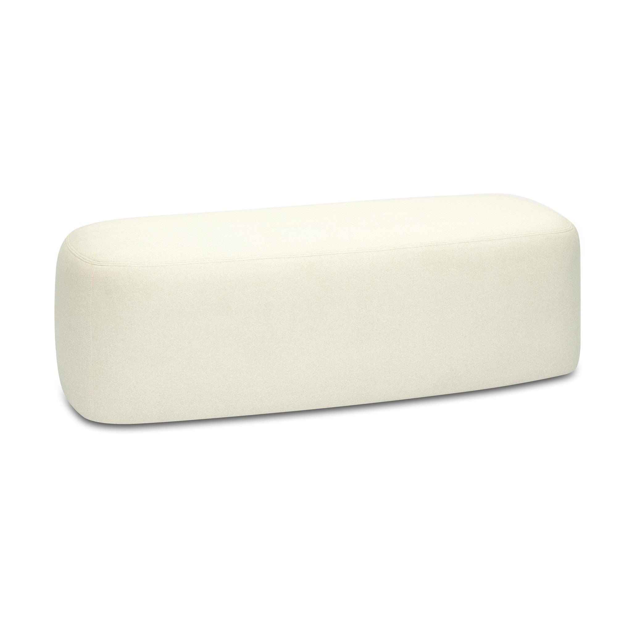 Graceland - Banc en imitation mohair - Crème