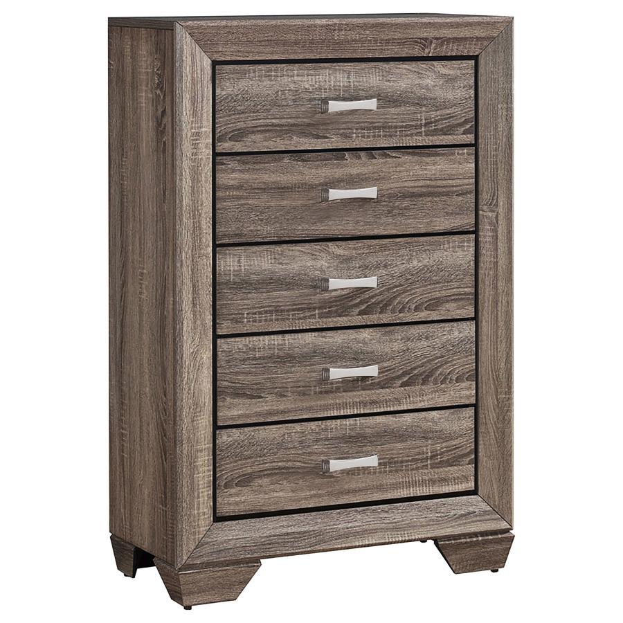 Kauffman - Commode de chambre à 5 tiroirs