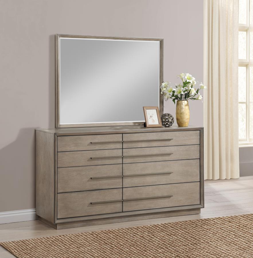 Durango - Commode 8 tiroirs avec miroir