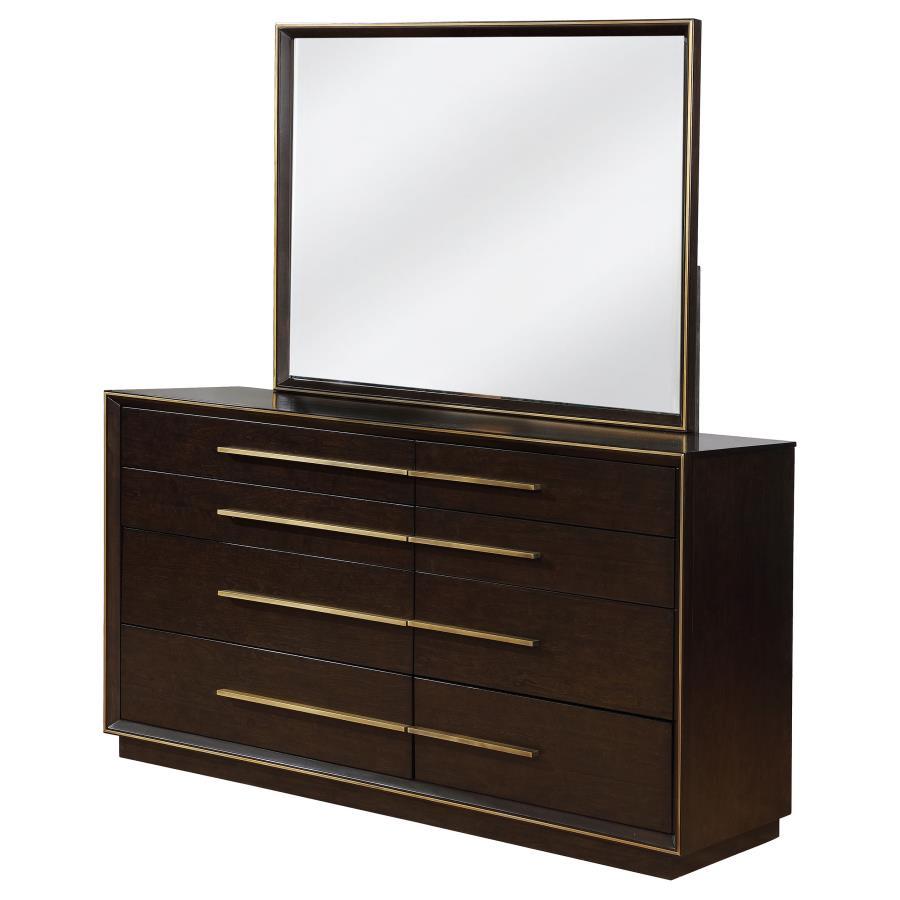 Durango - Commode 8 tiroirs avec miroir