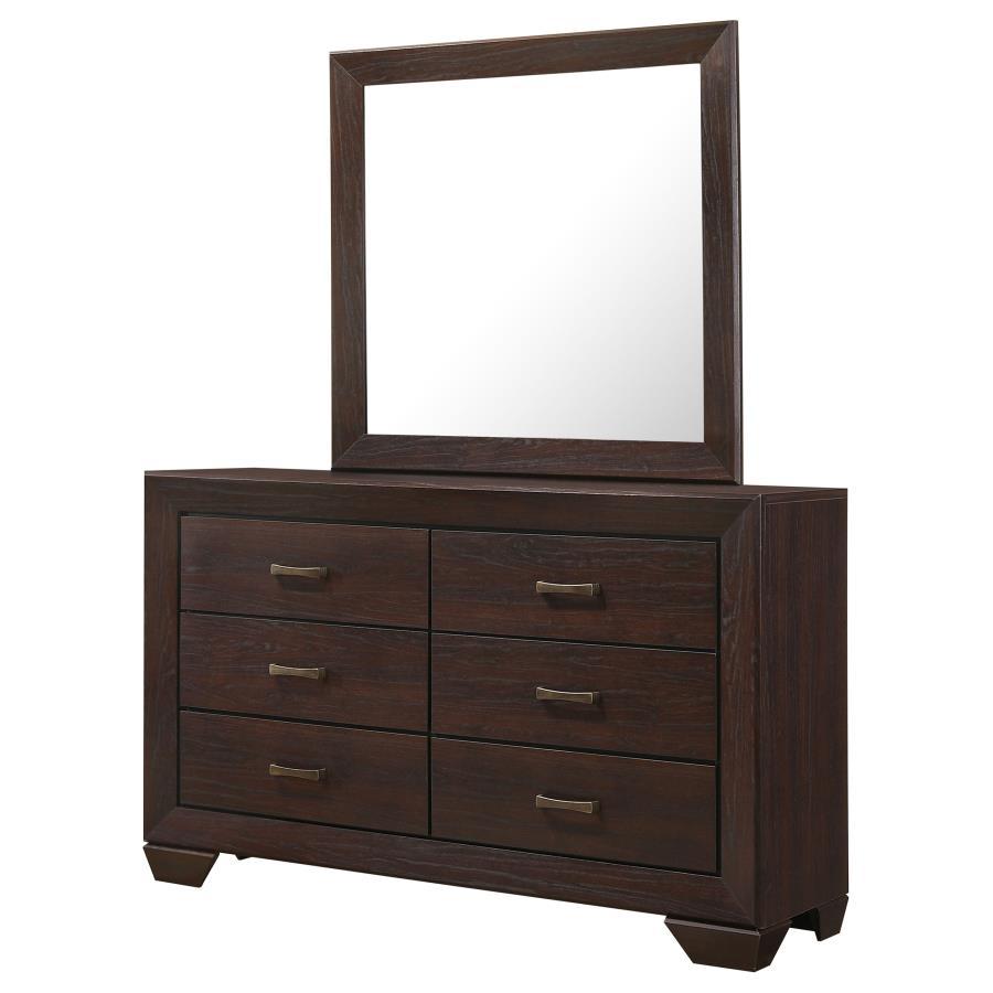 Kauffman - Commode 6 tiroirs avec miroir