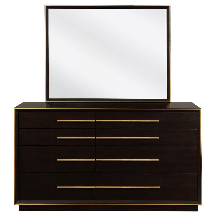 Durango - Commode 8 tiroirs avec miroir