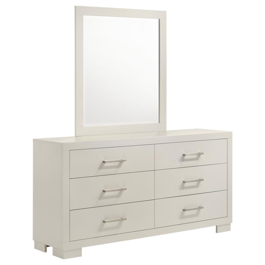 Jessica - Commode 6 tiroirs avec miroir