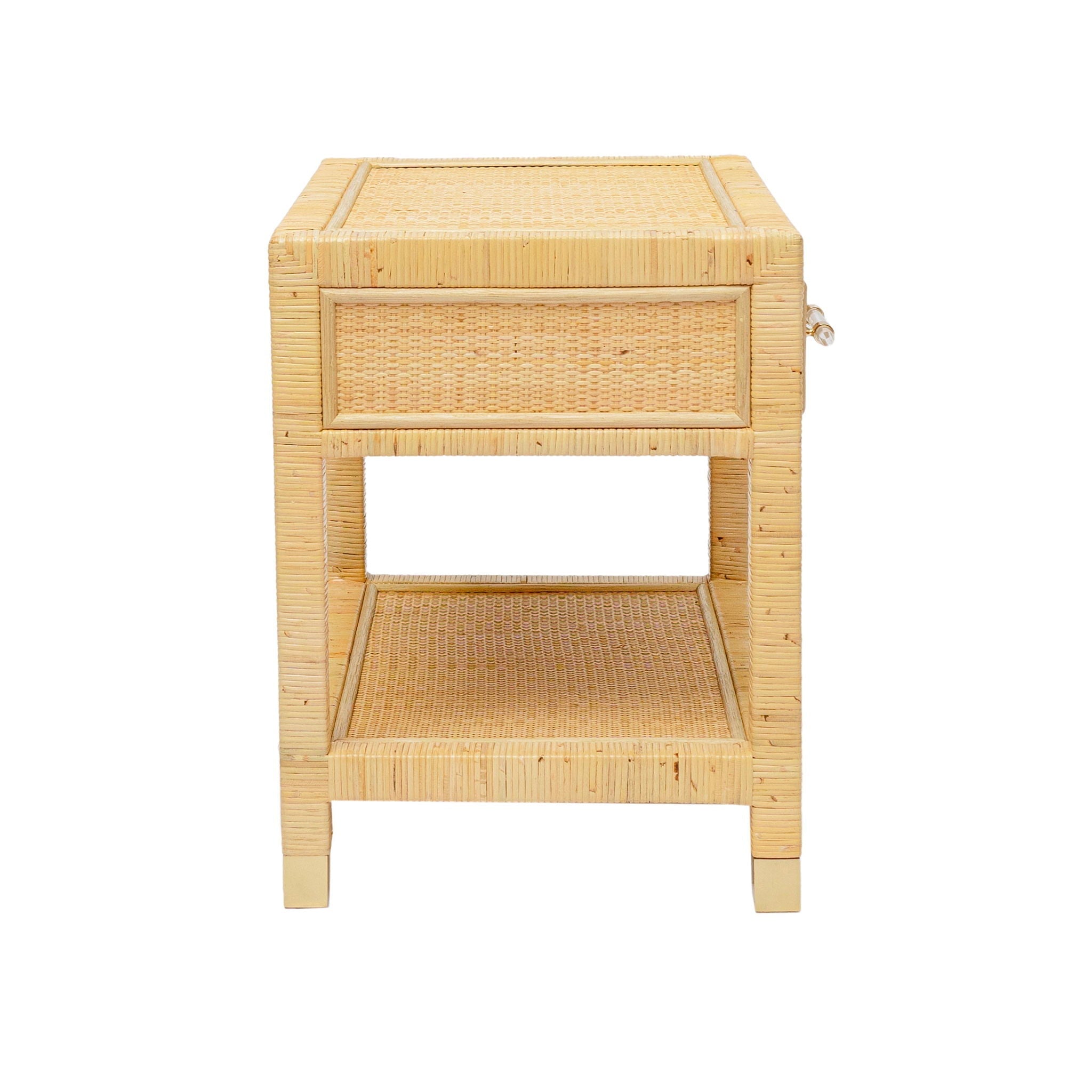 Amara - Table de chevet en rotin - Naturel