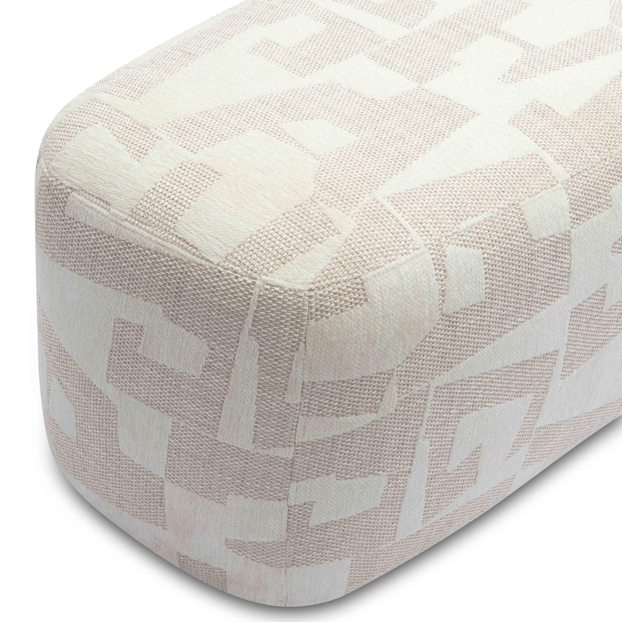 Graceland - Banc Jacquard - Crème