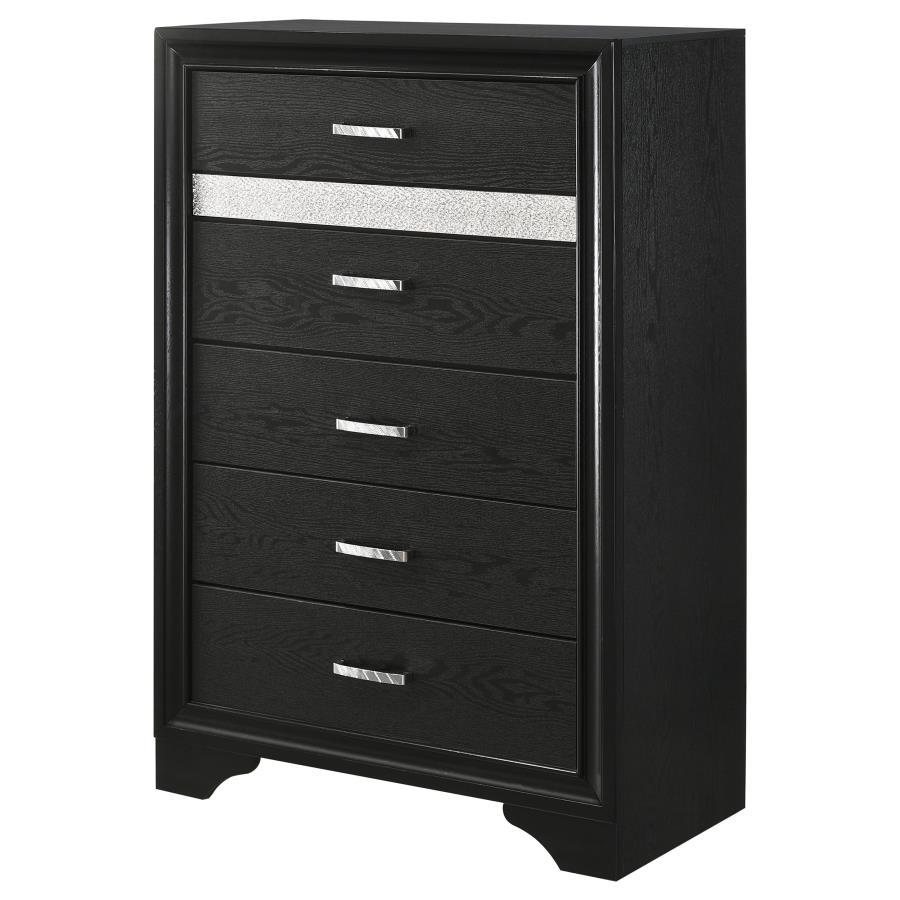 Miranda - Commode de chambre à 5 tiroirs