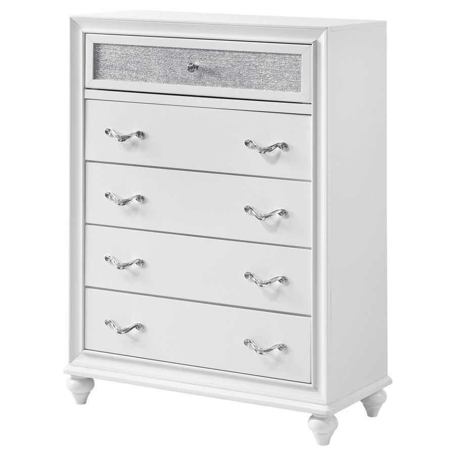 Barzini - Commode de chambre à 5 tiroirs