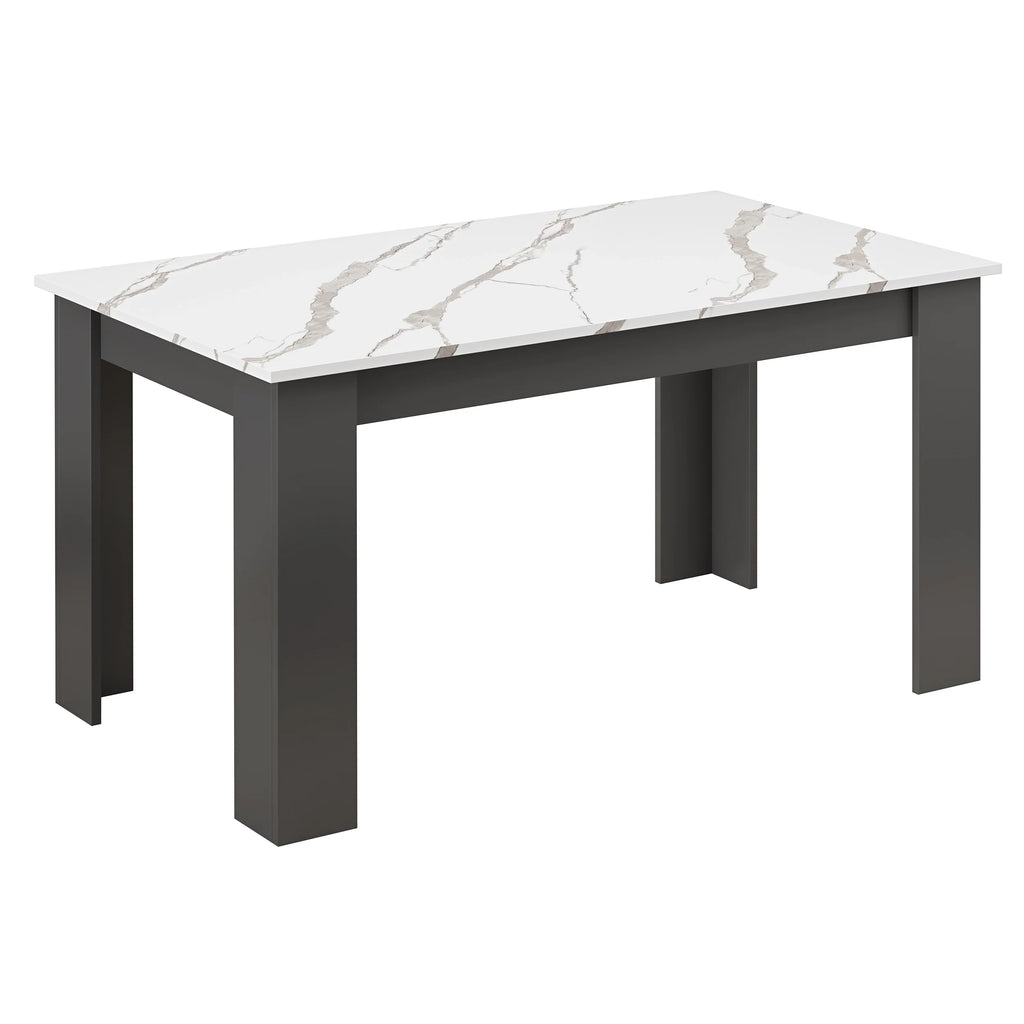 Table de salle à manger rectangulaire 4 et 6 places