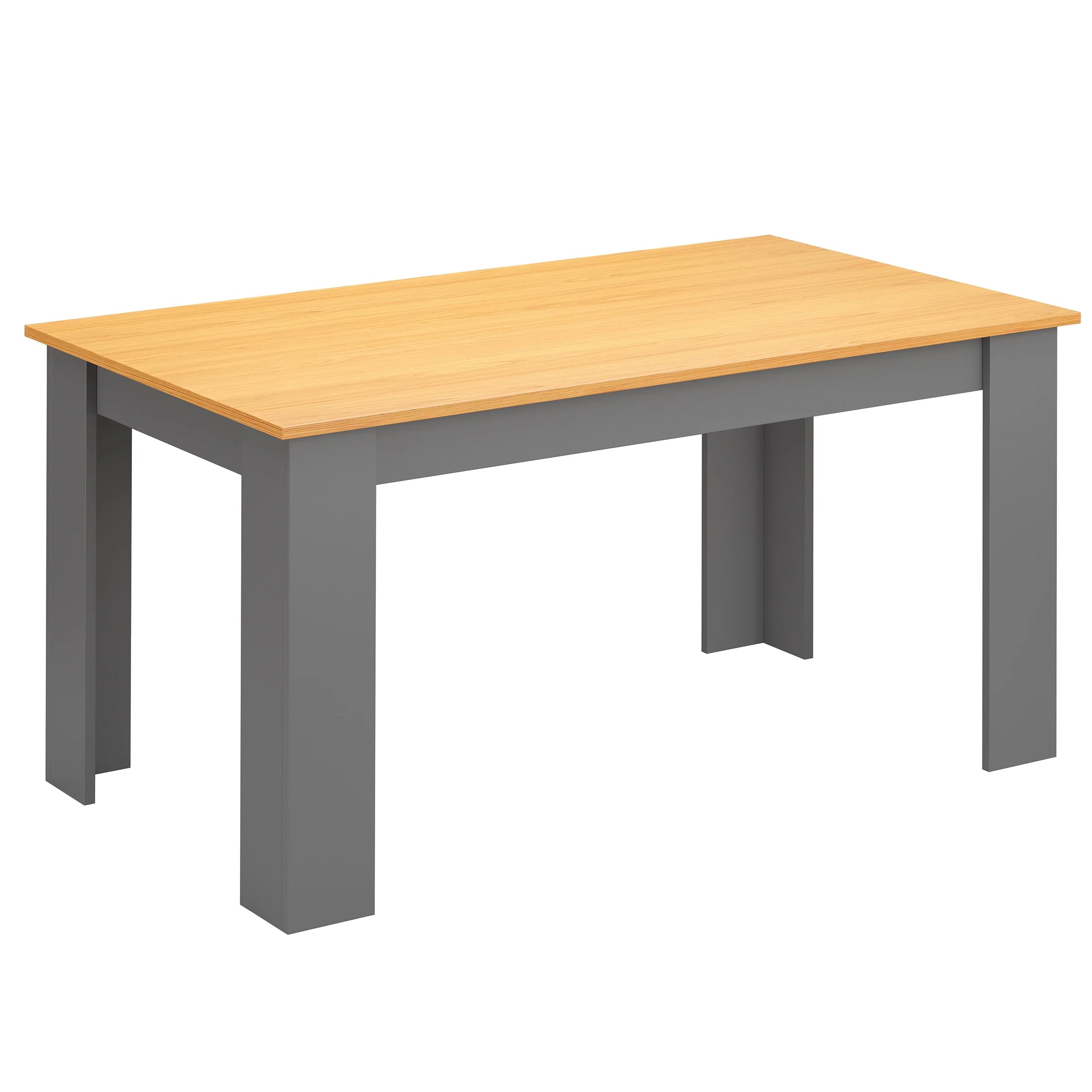 Table de salle à manger rectangulaire 4 et 6 places