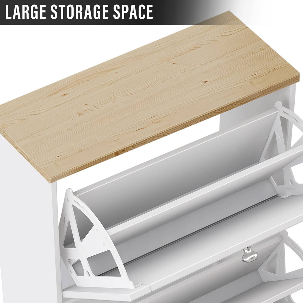 Meuble à chaussures Shaker pour entrée | Unité de rangement à chaussures moderne