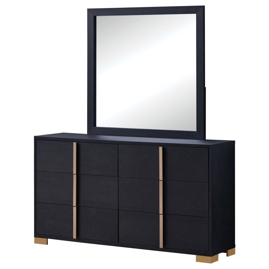 Marceline - Commode 6 tiroirs avec miroir
