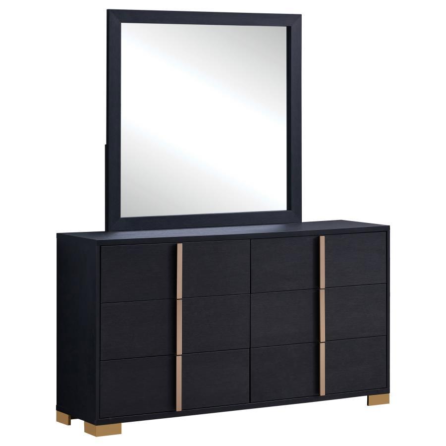Marceline - Commode 6 tiroirs avec miroir
