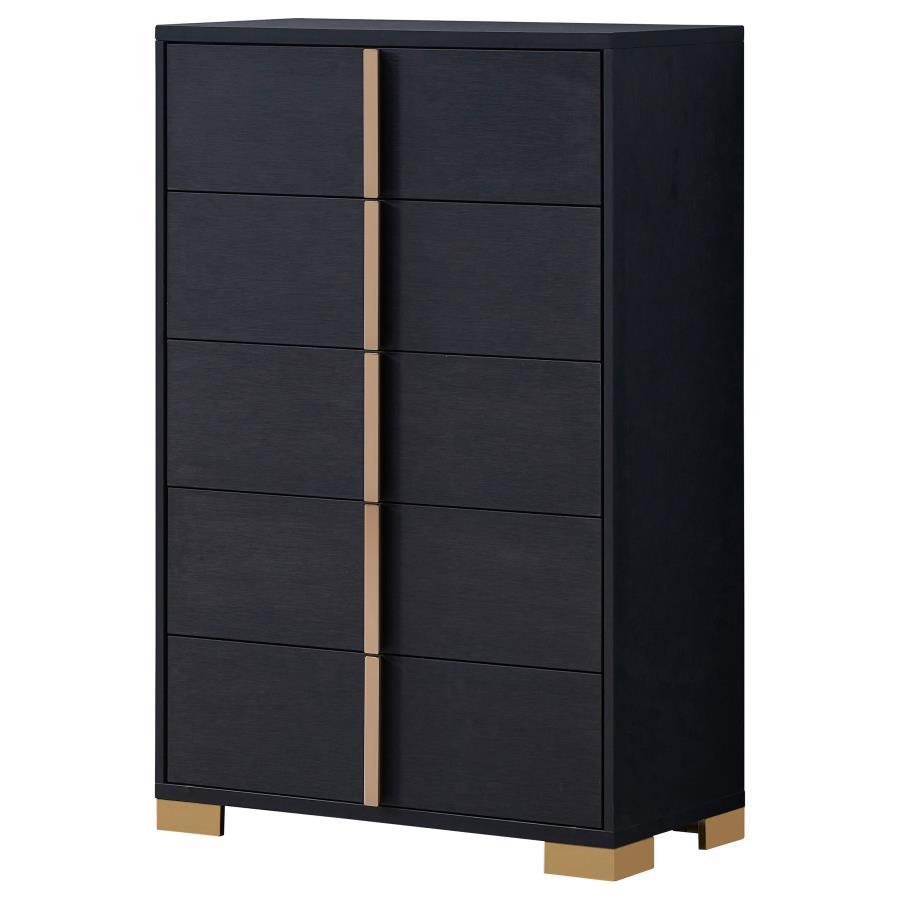 Marceline - Commode de chambre à 5 tiroirs