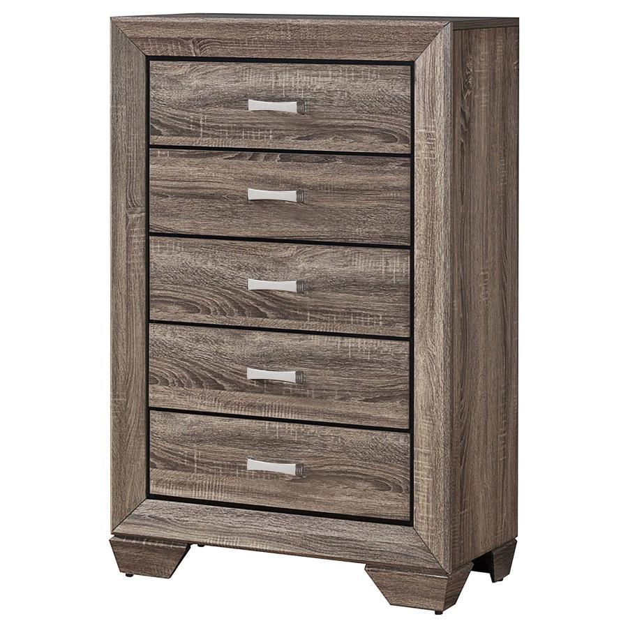 Kauffman - Commode de chambre à 5 tiroirs