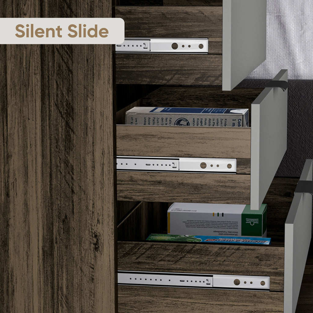 Commode Skova à 4 tiroirs - Commode Chester profonde