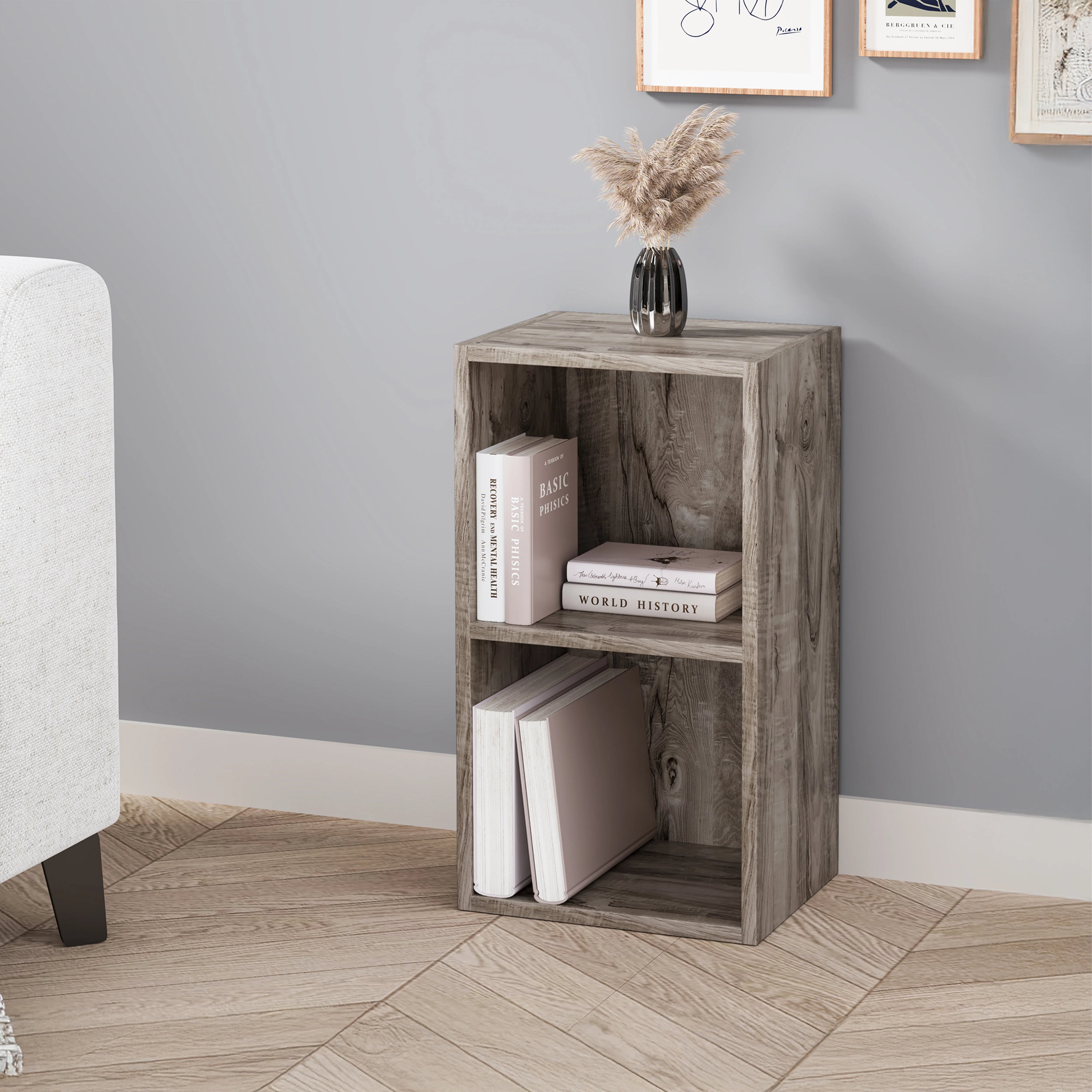 Bibliothèque cubique - Étagère haute et étroite