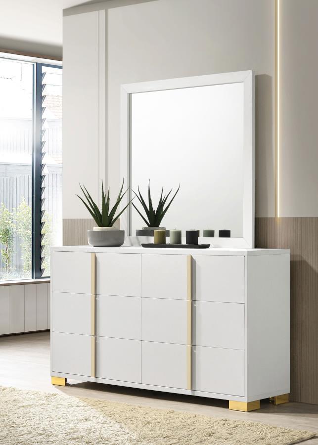 Marceline - Commode 6 tiroirs avec miroir