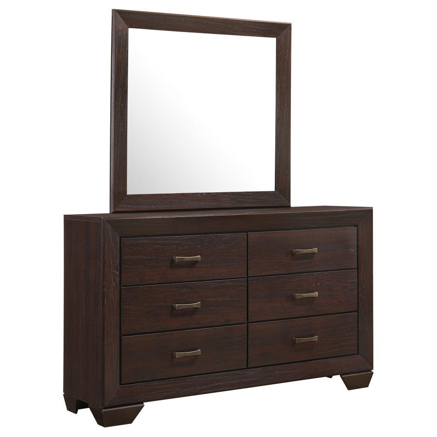 Kauffman - Commode 6 tiroirs avec miroir