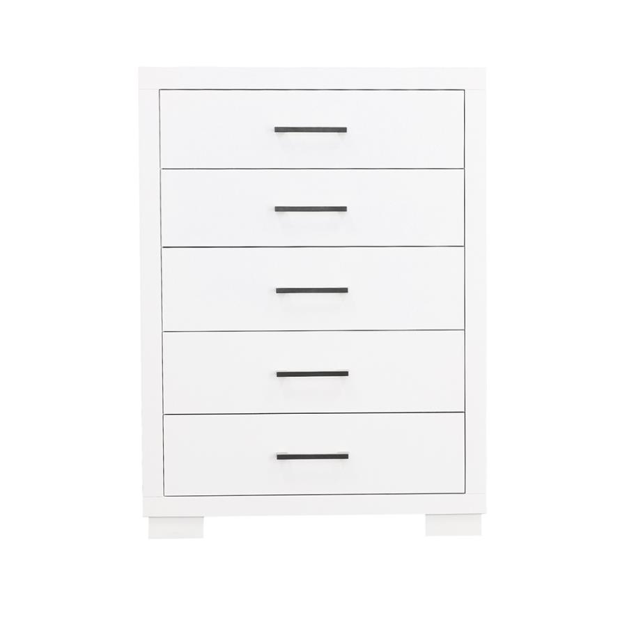 Jessica - Commode de chambre à 5 tiroirs