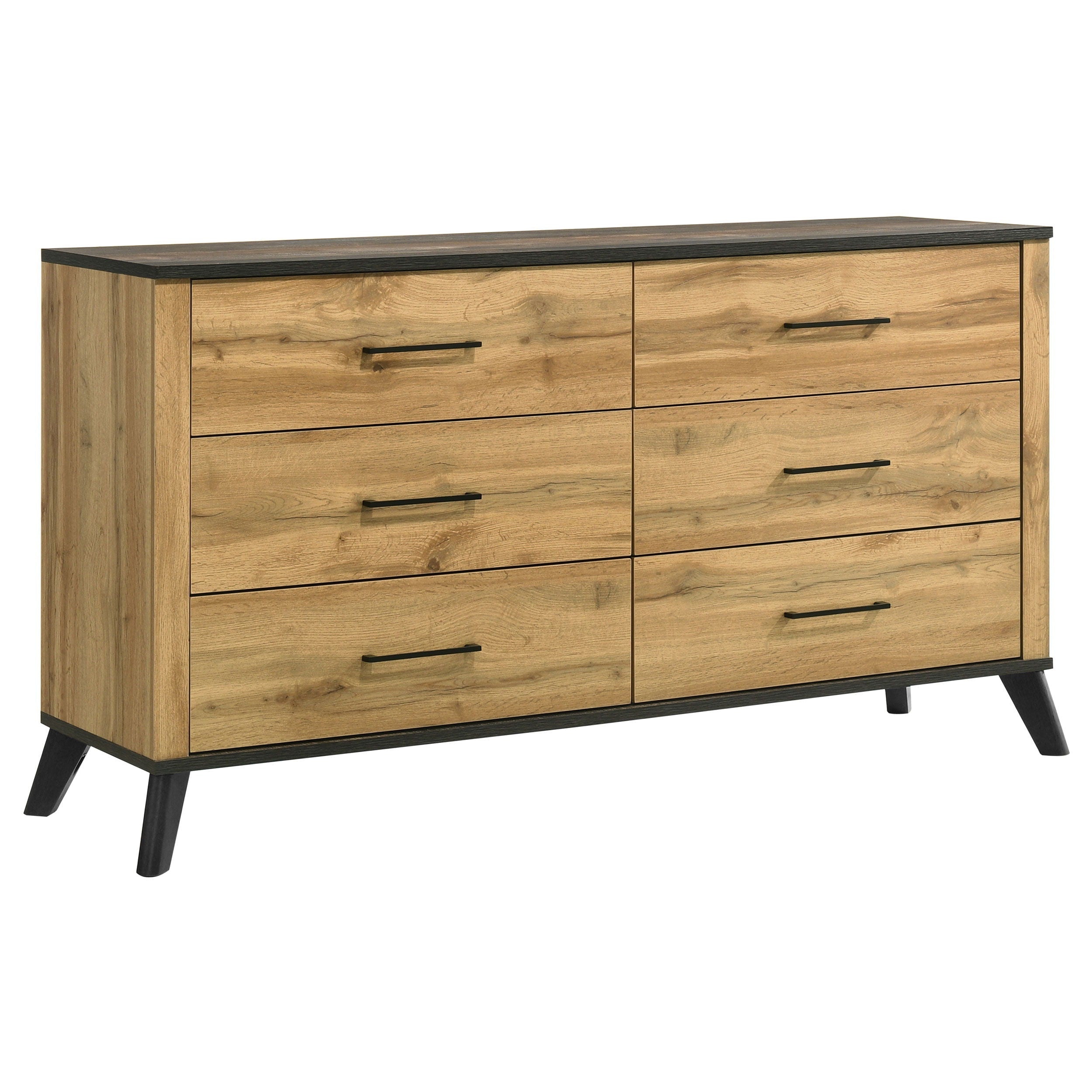 Kaywood - Commode 6 tiroirs - Pin naturel